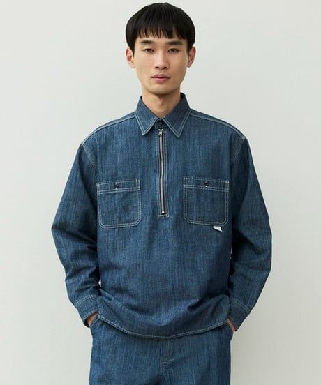 【JOHNBULL】 HE253S03 UNION HERCULES MADE ハーフZIPシャツ