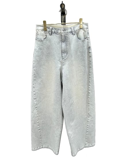 【ayane 26AW】  856757 (レギュラー丈)グレイッシュバレルレッグパンツ