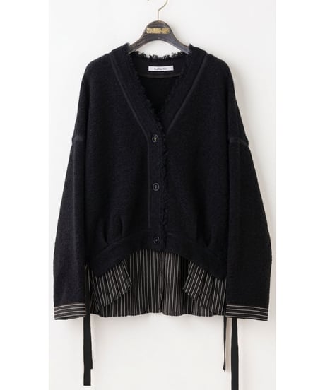 【Lallia Mu 26AW】2614514 スライバーニットカーディガン