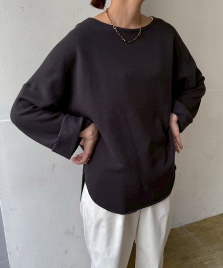 【cafune】535955　cotton lyocell wide pullover
