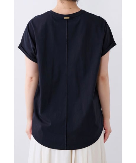 【MICA&DEAL】 0126209101 "LAIA"ロゴヘムラウンドT-shirt