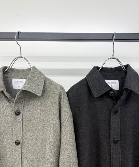【cafune】545903 TWEEDY polyester back tuck shirt