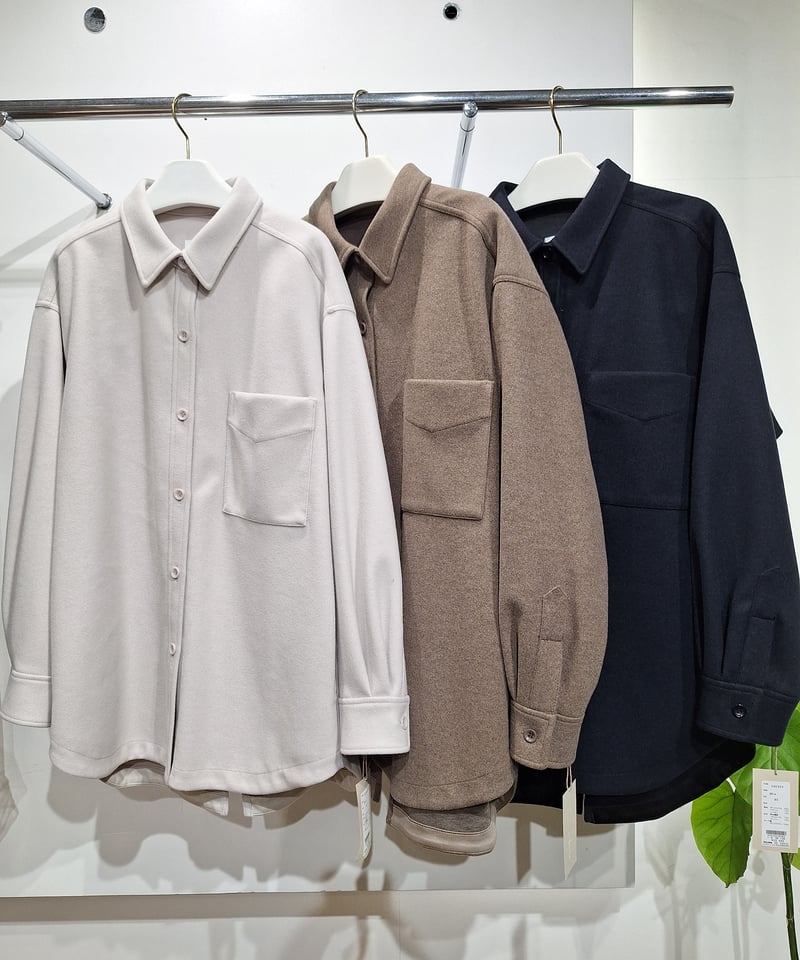 cafune】545404 W jersey shirts blouson | select