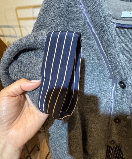 39【Lallia Mu 26AW】2614514 スライバーニットカーディガン