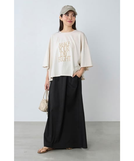 【MICA&DEAL】 0126209181 ロゴプリントクロップドT-shirt