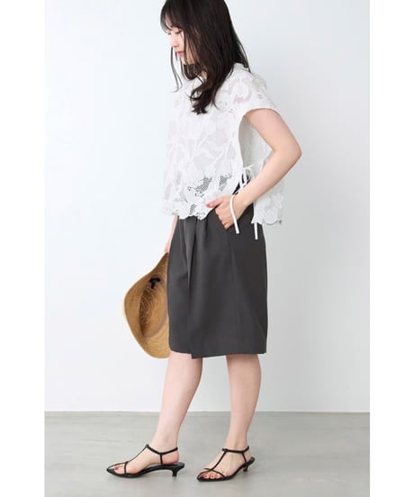 【MICA&DEAL】 0126203189 2タックハーフパンツ