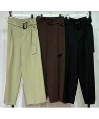 【PRIORITY 26AW】 P67054HW チャンキーベルトパンツ