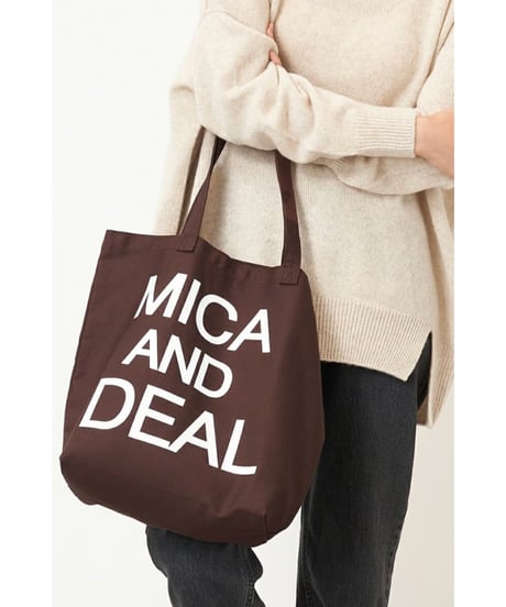 【MICA&DEAL】M00E023GD ロゴコットンバッグ