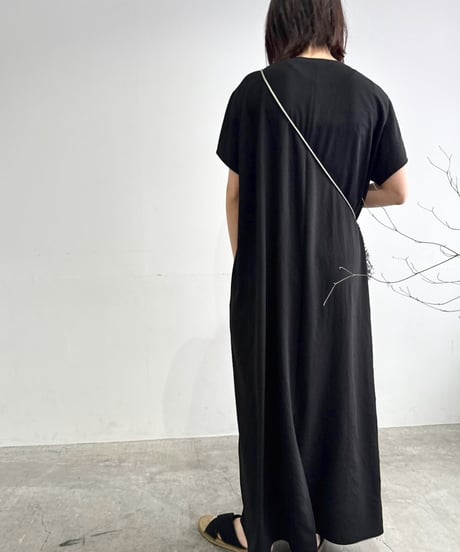 【cafune】525101 mat stretch georgette relax onepiece