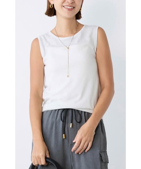MICA&DEAL 0126108051 ラメニットタンクトップ