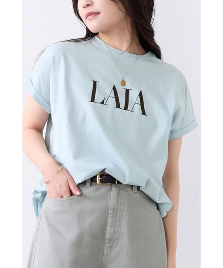 【MICA&DEAL】 0126209101 "LAIA"ロゴヘムラウンドT-shirt