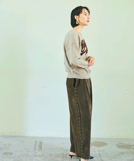 【ruxe 26AW】2634420 2WAYロゴニット