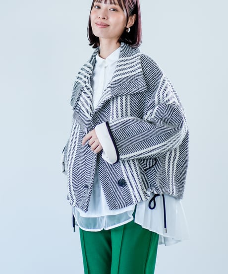 【Lallia Mu 26AW】2614212 ウールツイードショートコート