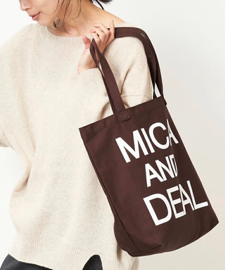 【MICA&DEAL】M00E023GD ロゴコットンバッグ