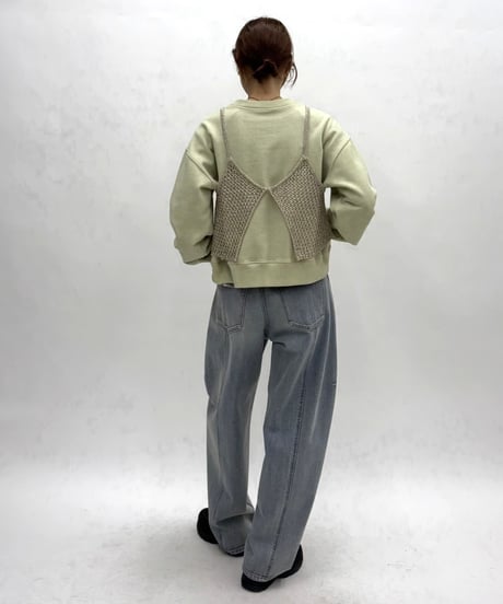 【cafune&PASSIONE 26PREFALL 】  35931 lame knit 2way camisole