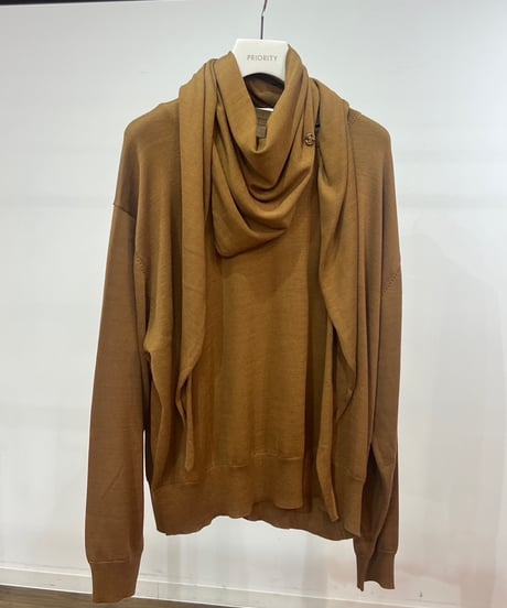 【PRIORITY 26AW】  P66117KR ストール付ニット