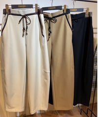 【Lallia Mu 26AW】2614781 ボンディングジャージーカーブパンツ