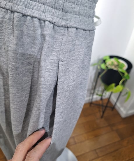 【cafune】625603 dry cotton wide easy pants