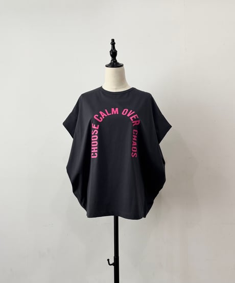 【siro de labonte】R613220 message tuck sleeve Tshirt 30/-highgauge cotton