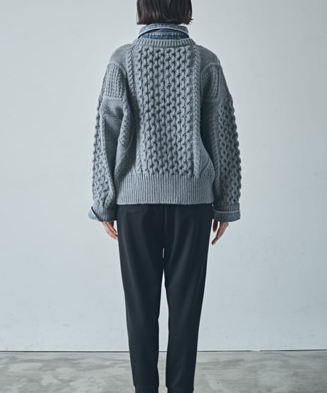 【ruxe 26AW】  2633413 ドッキングカウチンニット
