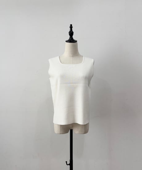 【siro de labonte】R613108 2way kami knit tank 30s/2silketcotton