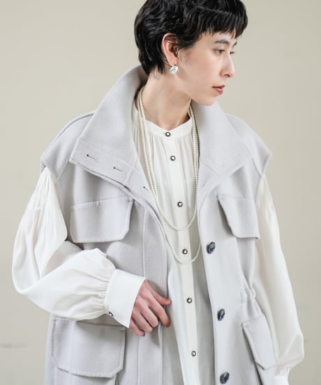 【Lallia Mu 26AW】2613200 リバーベストジャケット