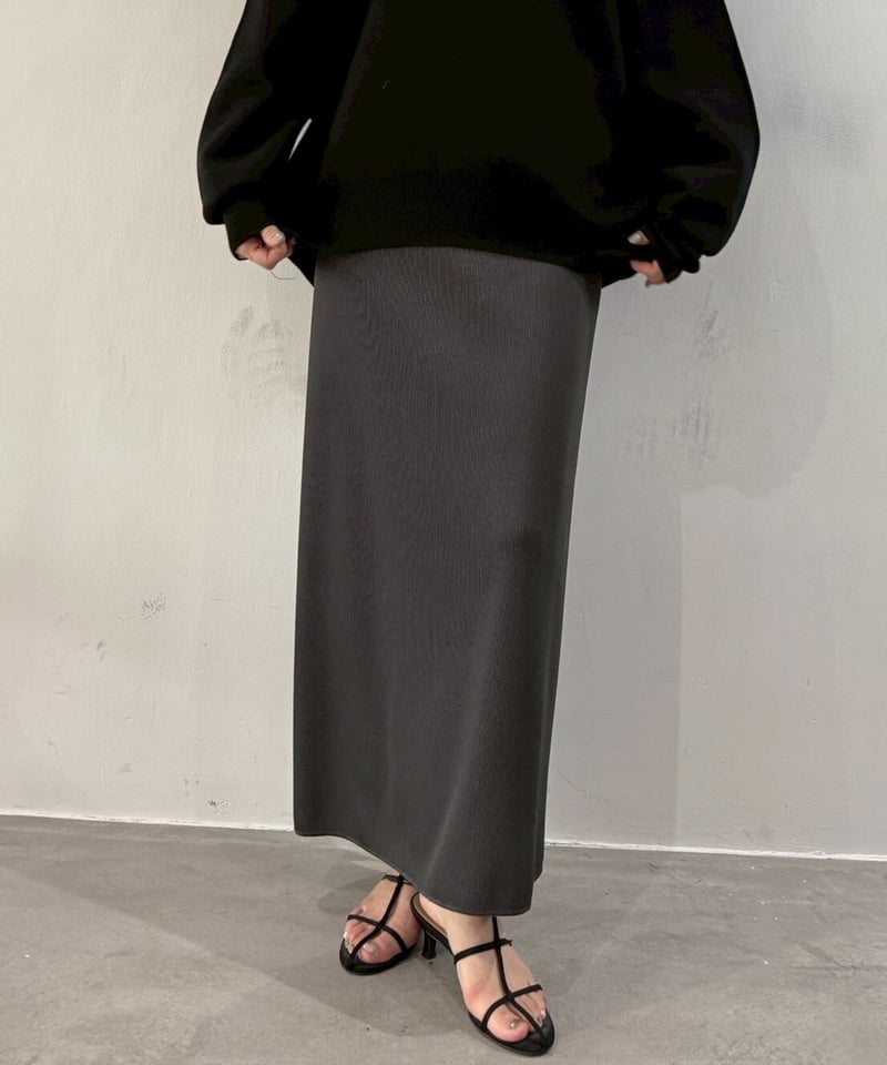 cafune】535614 rib tight skirt | selectshopB5
