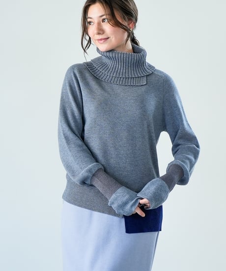 【Lallia Mu 26AW】2614431 ネックウォーマーセットニット