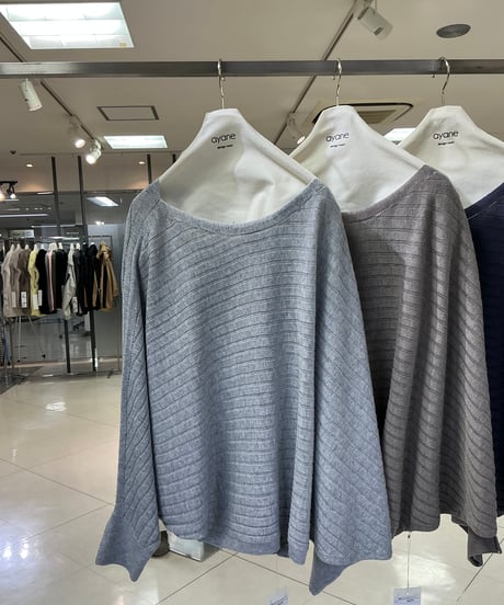 【ayane 26AW】 856719 横網みドルマンプルオーバーニット
