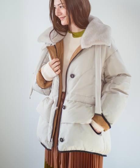 【Lallia Mu 26AW】2614050 ミンクカラーダウンコート