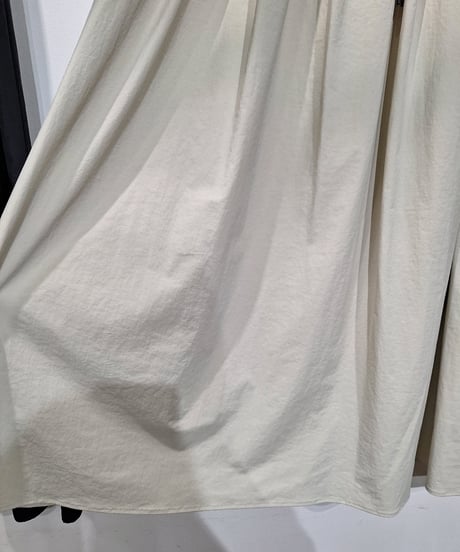 【cafune】535616 mat nylon stretch gather skirt