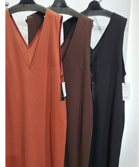 【ATELIER SIX】21256458 WジョーゼットVワンピース