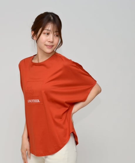 【Praia】 LEO-2501C シルケット綿・ボックスロゴTシャツ