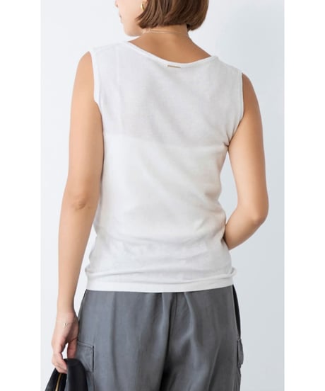 MICA&DEAL 0126108051 ラメニットタンクトップ