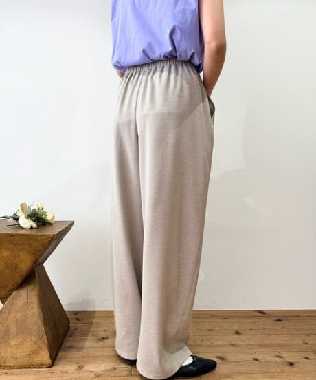 【cafune】525616 slub polyester volume pants
