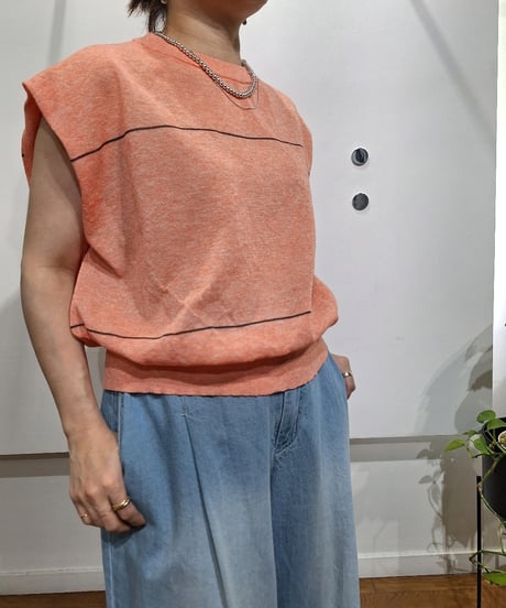 【PRIORITY】  P62004KR シアーフレンチボーダーニット