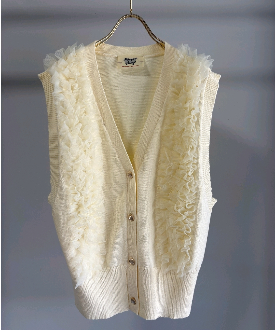 MARGAUX VINTAGE】KN - 26021 - S チュールフリルベスト | se