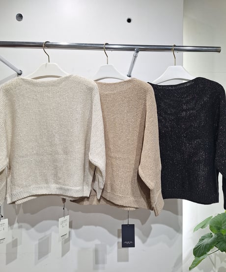 【ATELIER SIX】BL-11267396 リネンテープロゴ刺繍プルオーバー