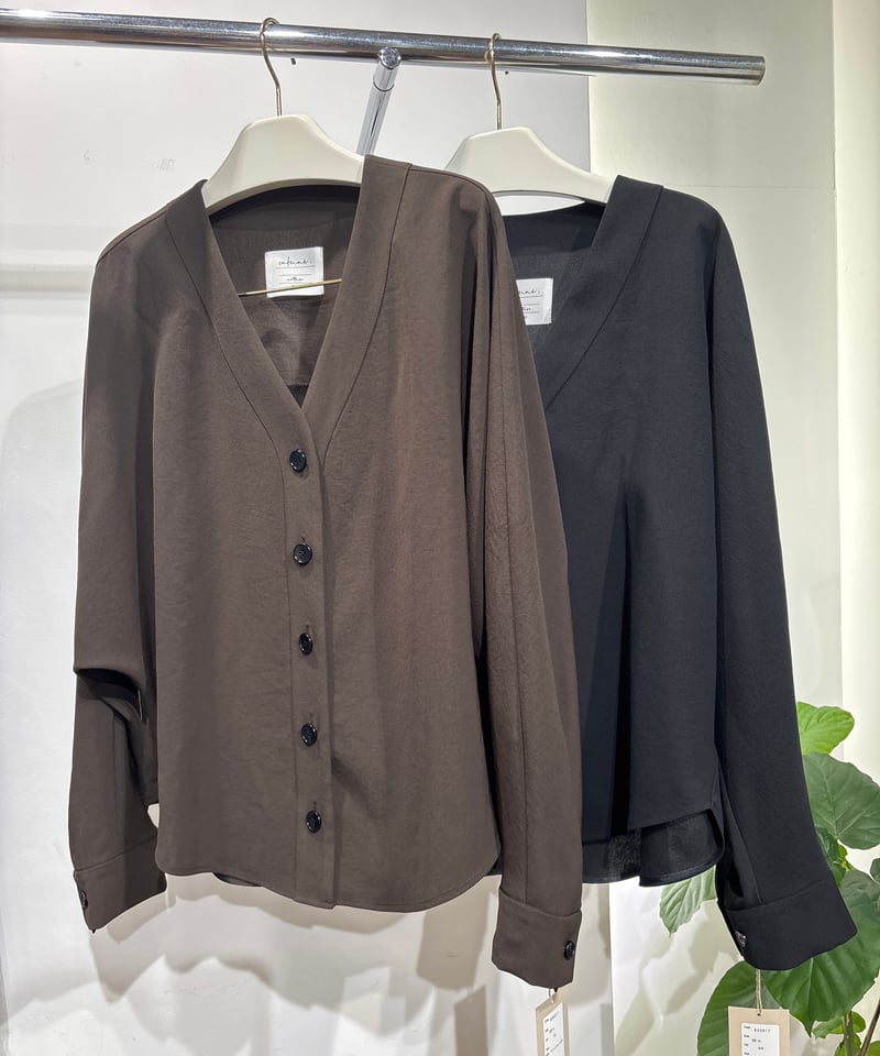 cafune】635917 ドレープワッシャーカーディガンブラウス | selectshopB5