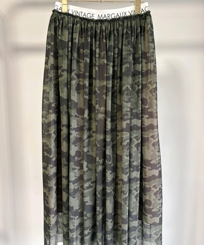 MARGAUX VINTAGE 26SS】SK-26023-S カモフラチュールスカート |