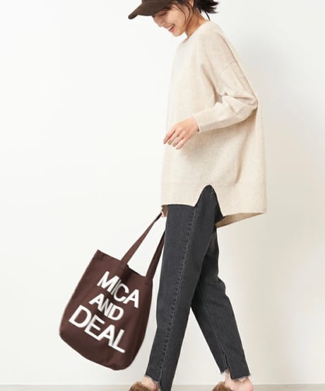 【MICA&DEAL】M00E023GD ロゴコットンバッグ