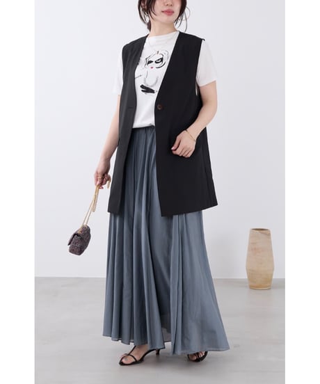 【MICA&DEAL】 0126205191 多機能素材-Vネックロン