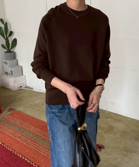 【cafune】  535959　cotton cashmere sweat knit