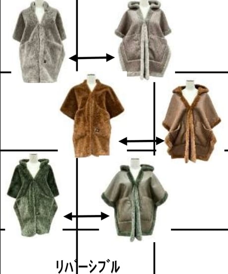 【ayane 26AW】  856754  ４WAYムートンショール