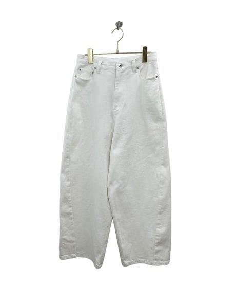 【ayane 26AW】  836643(レギュラー丈) ホワイトデニムバレルレッグパンツ