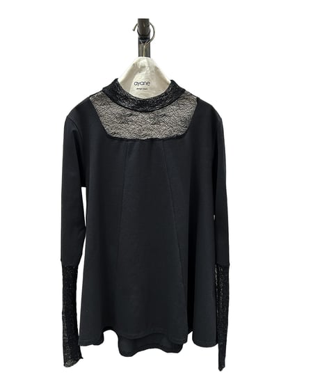 【ayane 26AW】  856721 レースドッキングフレアロンT（スクエア型）