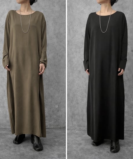 【siro de la bonte 26AW】R643201　hightwist smooth zip sleeve 2way kami OP