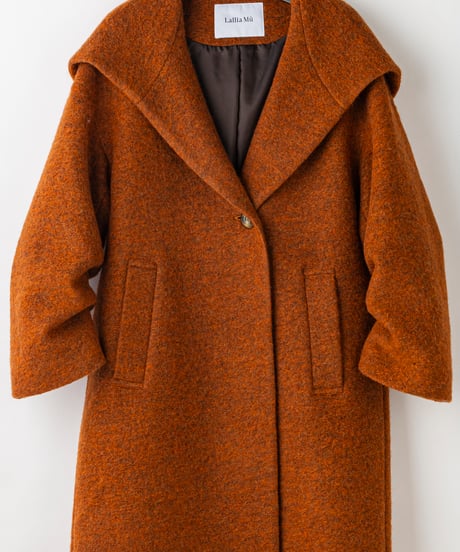 【Lallia Mu 26AW】2614170 ビッグカラースライバーコート