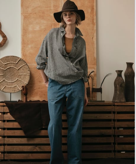 【LeMélange 26SS】  8623205  フレンチリネン2wayシャツ
