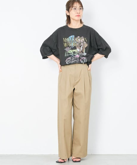 【GOOD ROCK SPEED】×【MICA&DEAL】0125109076 "MOTORCYCLE"プリントT-shirt